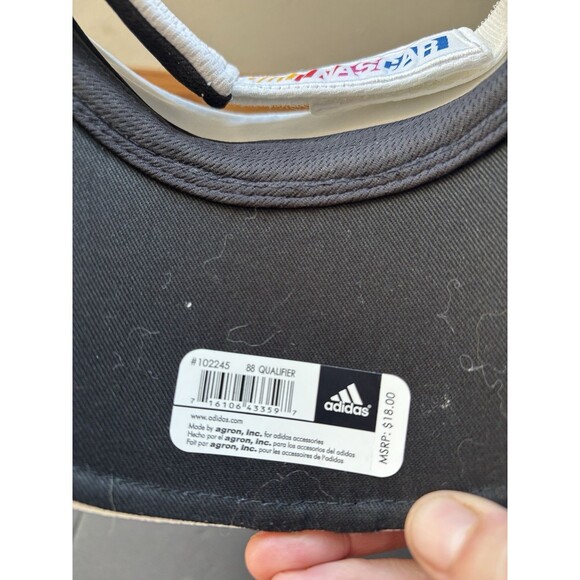 VTG Y2K Adidas Dale Earnhardt Jr. NASCAR #88 Visor NWT Men's One Size Qualifier - Picture 6 of 10